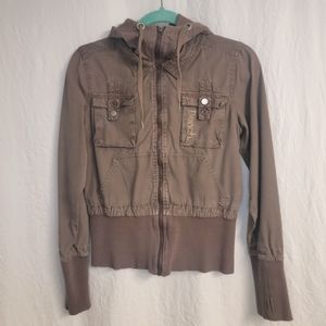 Vintage Bench Zip-Up Crop Hoodie/Jacket (S)